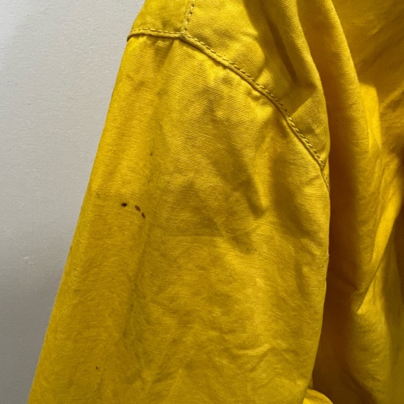 French connection yellow waxed jacket size xs nwt - Picture 5 of 5